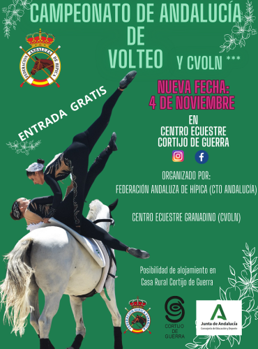 🗓️21 de octubre CAMPEONATO DE ANDALUCÍA DE VOLTEO 2023,  Cortijo Guerra, Puerto Real, Cádiz<br><span style=color:#FF0000><b>APLAZADO A 4 NOVIEMBRE</b></span