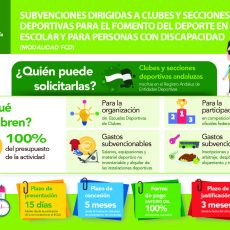 Ayudas fomento del deporte en edad escolar y personas con discapacidad