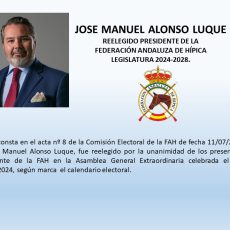 JOSE MANUEL ALONSO LUQUE REELEGIDO PRESIDENTE FAH