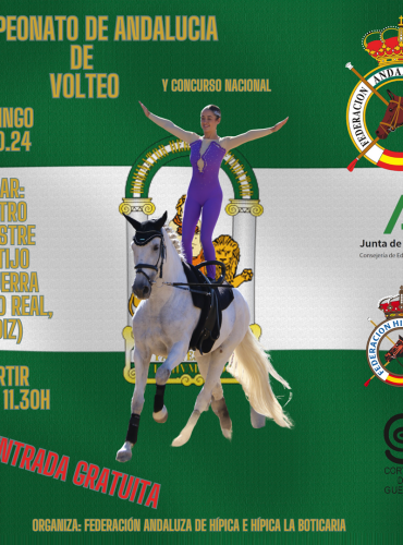 🗓️27 De octubre CONCURSO NACIONAL DE VOLTEO. Hípica La Boticaria, instalaciones Cortijo Guerra, Puerto Real (Cádiz).