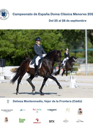 🗓️Del 25 al 28 CAMPEONATO DE ESPAÑA DOMA CLÁSICA MENORES 2025. Dehesa Montenmedio, Vejer de la Ftra. (Cádiz).
