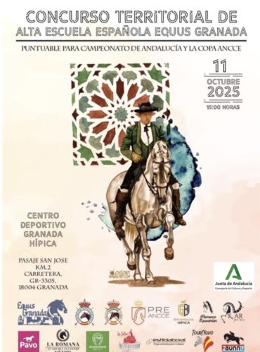 🗓️11 De octubre CONCURSO INTERCOMUNIDADES ALTA ESCUELA EQUUS GRANADA. Granada Hípica 21, S.L., Granada.