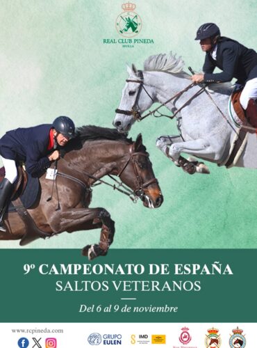 🗓️Del 6 al 9 de noviembre 9º CAMPEONATO DE ESPAÑA SALTO DE OBSTÁCULOS VETERANOS. Real Club Pineda, Sevilla.