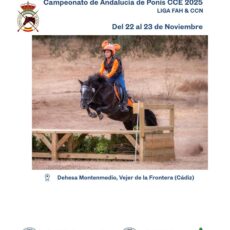 🗓️Del 22 al 23 noviembre CONCURSOS COMPLETO DE EQUITACIÓN CCN2*-CCN1*-CCN90-CCN80-CCN60 Y CCT LIGA FAH. Dehesa Montenmedio, Vejer de la Ftra. (Cádiz).