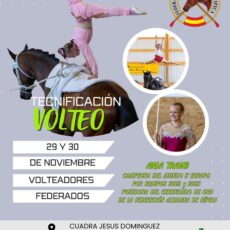 TECNIFICACIÓN VOLTEO – 29 Y 30 DE NOVIEMBRE. Cuadra Jesús Domínguez,Guillena (Sevilla).