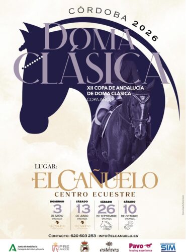 🗓️3 De mayo CDT XII COPA DE ANDALUCÍA DOMA CLÁSICA, PARALÍMPICA, PONIS Y AMAZONAS. C.E. El Cañuelo, Córdoba.