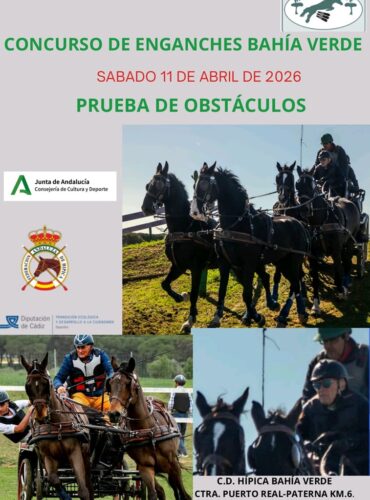 🗓️11 De abril CAT PRUEBA DE OBSTÁCULOS BAHÍA VERDE. Hípica Bahía Verde, Puerto Real (Cádiz).