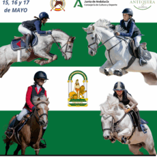 🗓️Del 15 al 17 de mayo CAMPEONATO DE ANDALUCÍA PONIS SALTO 2026. Federación Andaluza de Hípica, instalaciones C.H. Antequera, Antequera (Málaga).