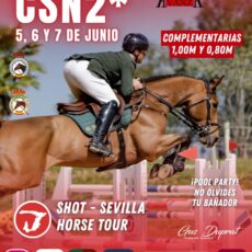 🗓️Del 5 al 7 de junio CSN2* SHOT CARMONA. Avanza Eventos Hípicos, S.L., instalaciones Shot, Carmona (Sevilla).