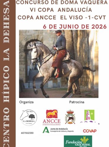 🗓️6 De junio CVT VI COPA DE ANDALUCÍA DOMA VAQUERA. C.H. LA DEHESA, El Viso (Córdoba).