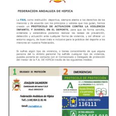 PROGRAMA PROTECCION DE LOS MENORES FRENTE A LA VIOLENCIA EN LAS ACTIVIDADES DEPORTIVAS
