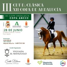 🗓️28 De junio CDT XII COPA DE ANDALUCÍA DOMA CLÁSICA, PARALÍMPICA, PONIS Y AMAZONAS. Yeguada El Navazuelo, Baza (Granada).