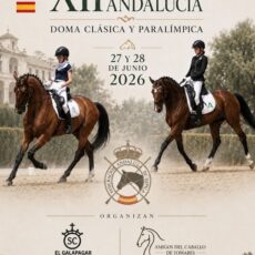 🗓️28 De junio CDT XII COPA DE ANDALUCÍA DOMA CLÁSICA, PARALÍMPICA, PONIS Y AMAZONAS. C.D. Amigos del Caballo de Tomares, instalaciones C.H. «El Galapagar», Tomares (Sevilla).