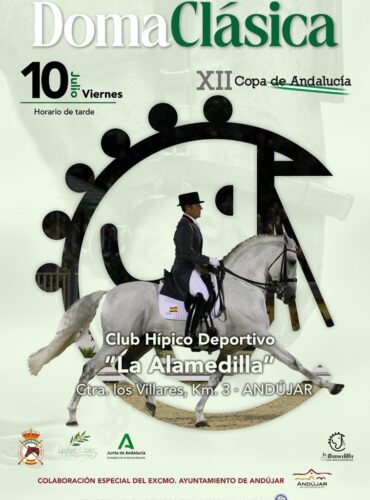 🗓️10 De julio CDT XII COPA DE ANDALUCÍA DOMA CLÁSICA, PARALÍMPICA, PONIS Y AMAZONAS. C.D. de Enganches Ciudad de Jaén, instalaciones C.H. La Alamedilla, Jaén.