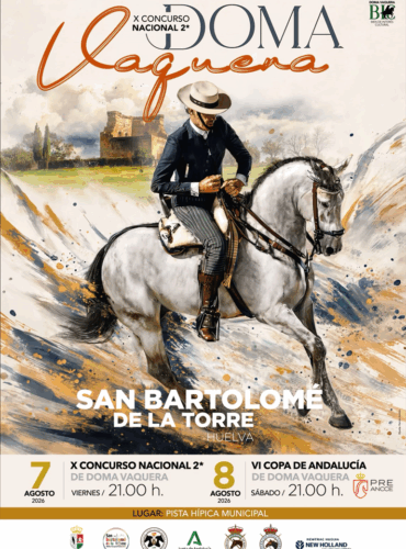 🗓️8 De agosto CVT VI COPA DE ANDALUCÍA DOMA VAQUERA SAN BARTOLOMÉ DE LA TORRE. Ayuntamiento de San Bartolomé de la Torre, San Bartolomé de la Torre, Huelva.