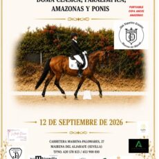 🗓️12 De septiembre CDT XII COPA DE ANDALUCÍA DOMA CLÁSICA, PARALÍMPICA, PONIS Y AMAZONAS.  C.D.E. El Laminillo, Mairena del Aljarafe (Sevilla).