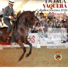 🗓️Del 2 al 4 de octubre CAMPEONATO DE ANDALUCÍA DOMA VAQUERA CABALLOS JÓVENES 2026 – COPA ANCCE. Federación Andaluza de Hípica, Una Pará En Gines, Gines (Sevilla).